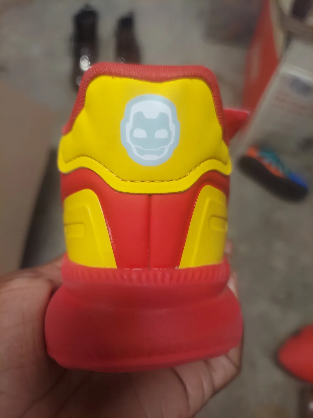 Kids Size 11K Red 'Armor Up' Adidas Sneakers